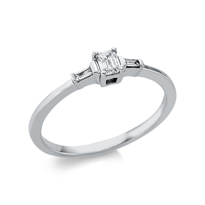 Solitaire mit Besatz Ring