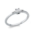 Solitaire mit Besatz Ring
