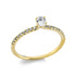 Solitaire mit Besatz Ring