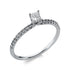 Solitaire mit Besatz Ring