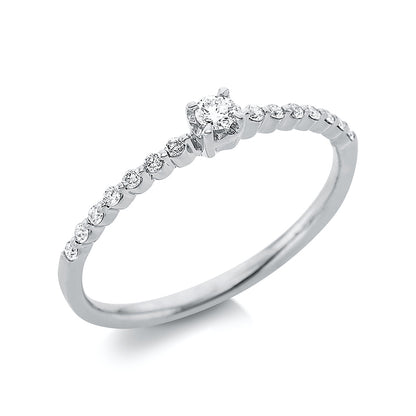 Solitaire mit Besatz Ring