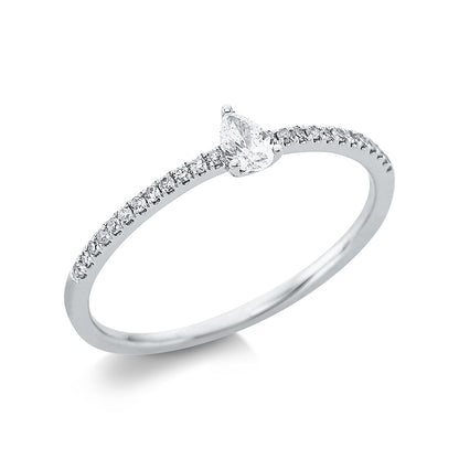 Solitaire mit Besatz Ring