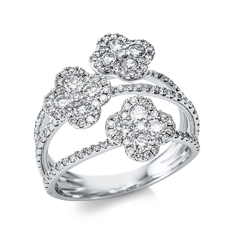 Mehrfachsteinbesatz Ring