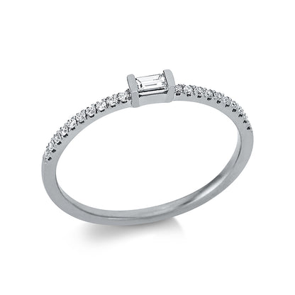 Solitaire mit Besatz Ring