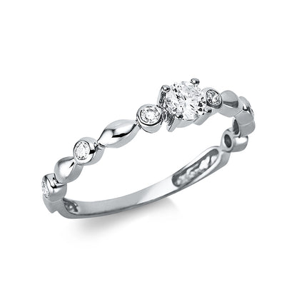 Solitaire mit Besatz Ring