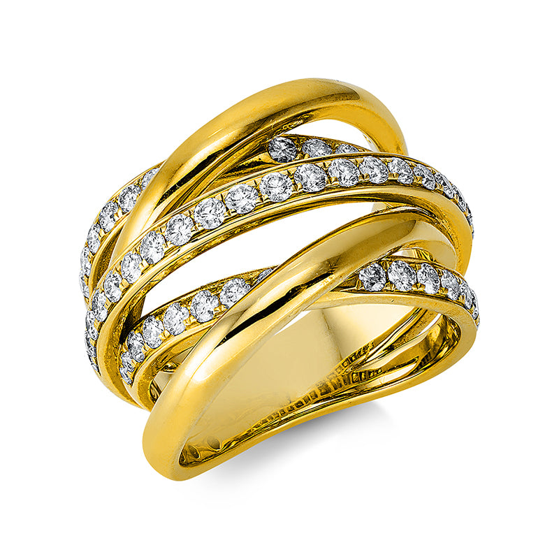 Mehrfachsteinbesatz Ring