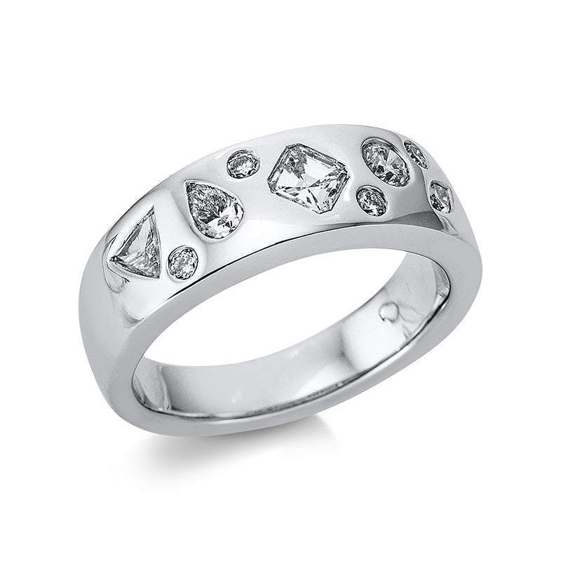 Mehrfachsteinbesatz Ring