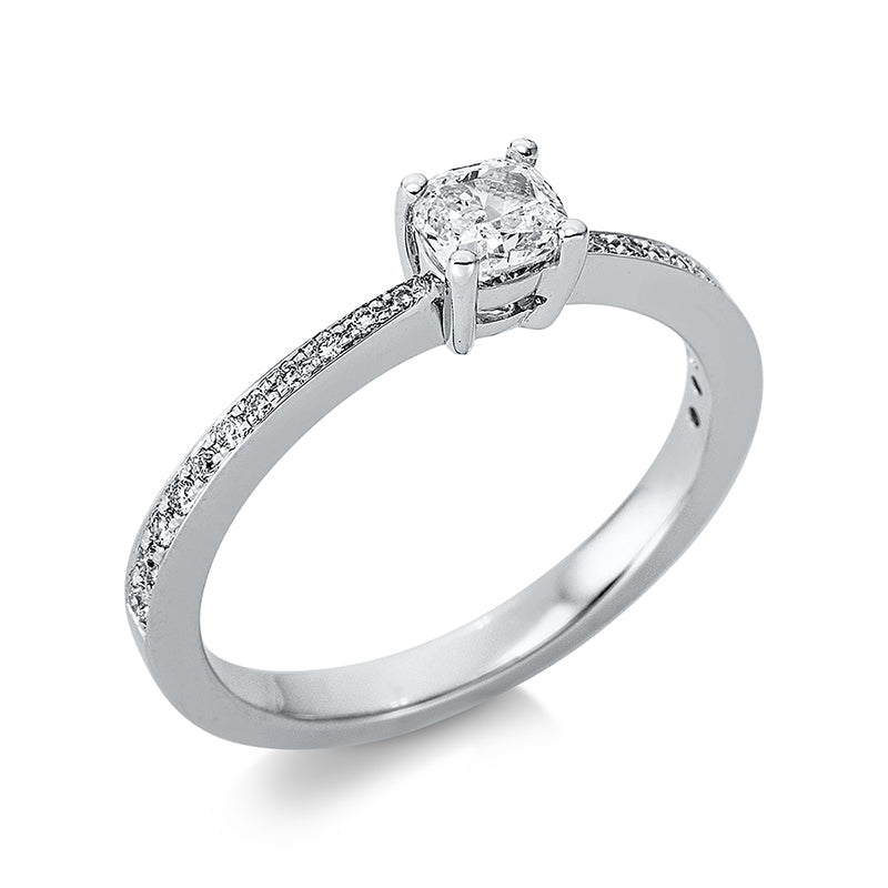 Solitaire mit Besatz Ring
