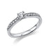 Solitaire mit Besatz Ring