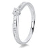 Solitaire mit Besatz Ring