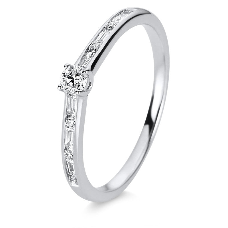 Solitaire mit Besatz Ring