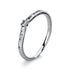 Solitaire mit Besatz Ring