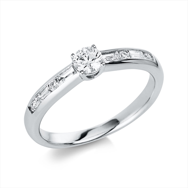Solitaire mit Besatz Ring