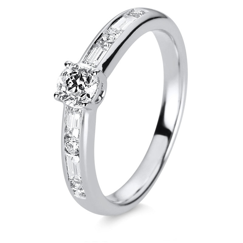 Solitaire mit Besatz Ring