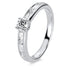 Solitaire mit Besatz Ring