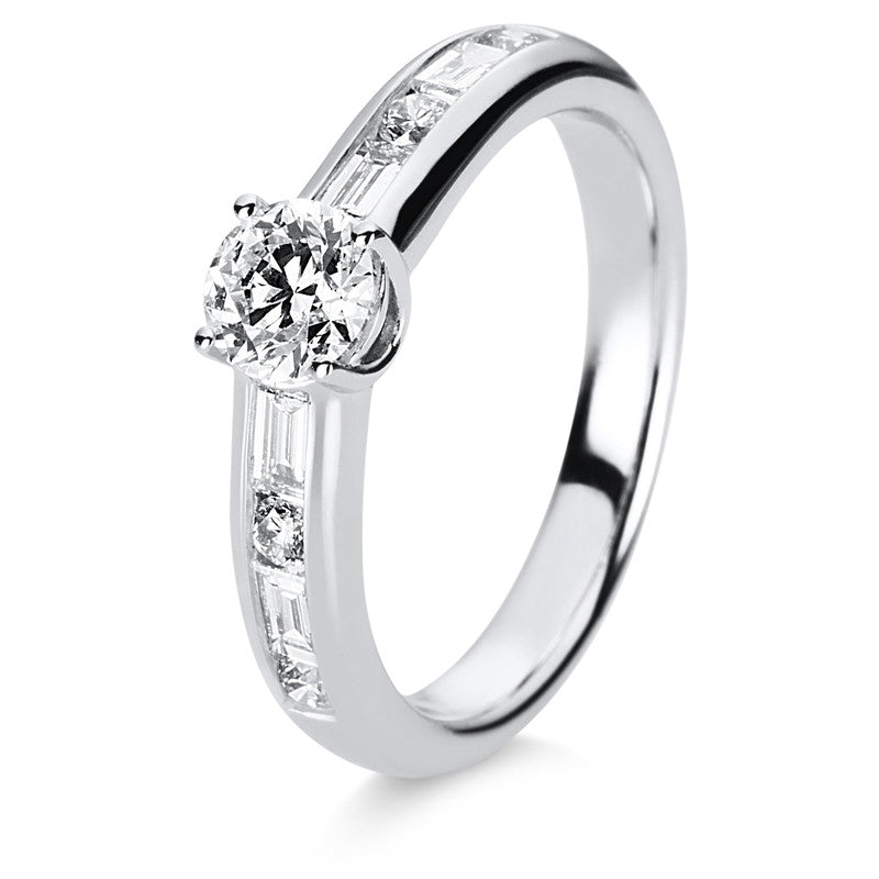 Solitaire mit Besatz Ring
