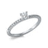 Solitaire mit Besatz Ring