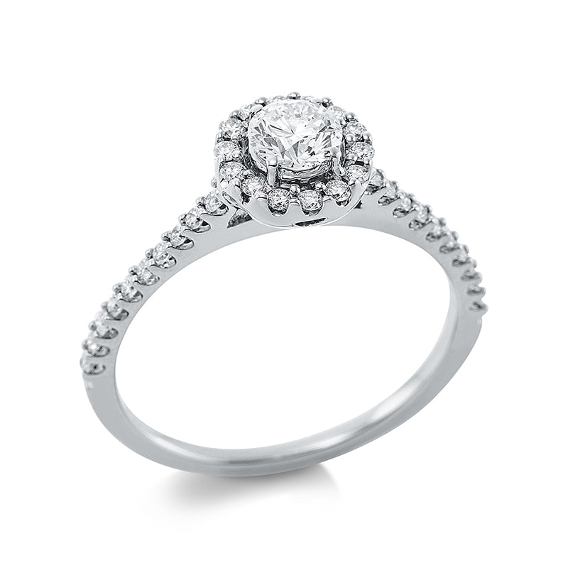 Solitaire mit Besatz Ring