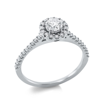 Solitaire mit Besatz Ring