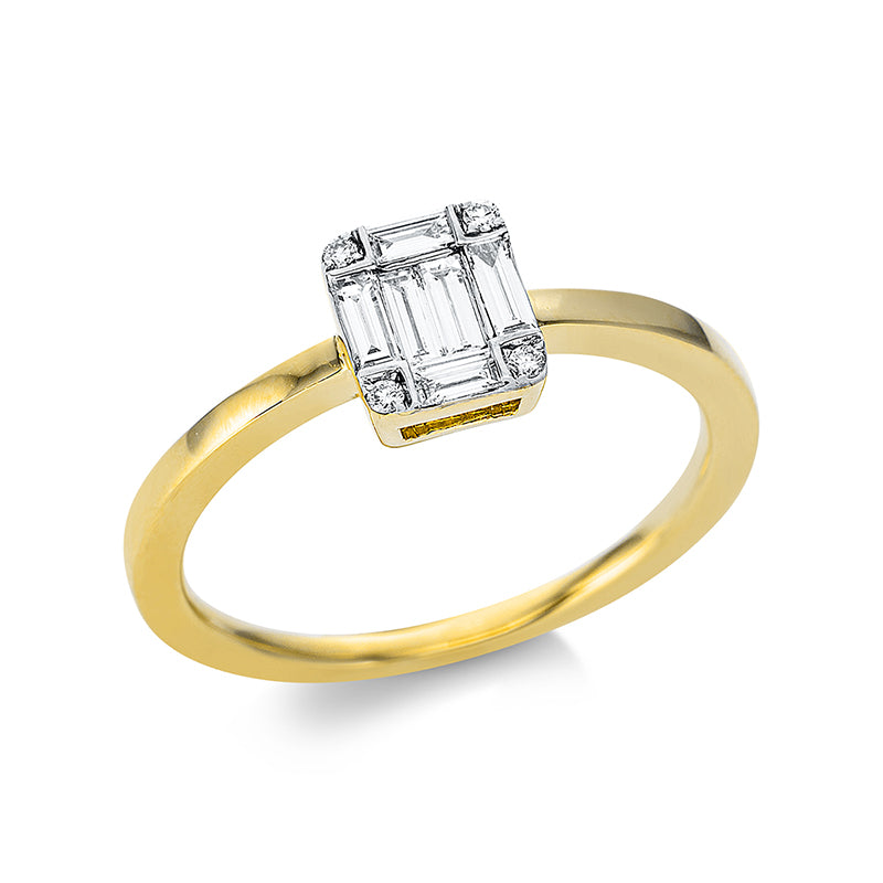 Baguette Illusion Ring