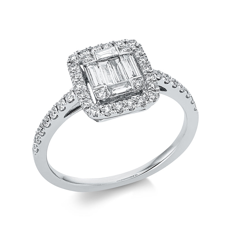 Baguette Illusion Ring