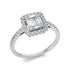 Baguette Illusion Ring