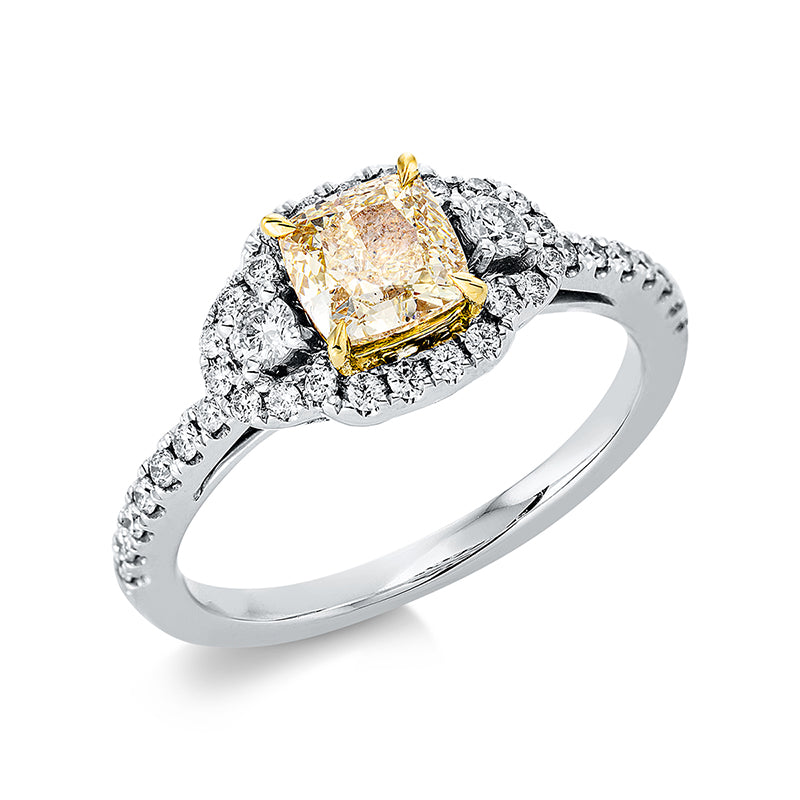Mehrfachsteinbesatz Ring