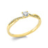 Solitaire mit Besatz Ring