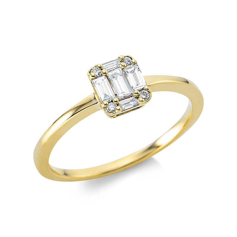 Baguette Illusion Ring