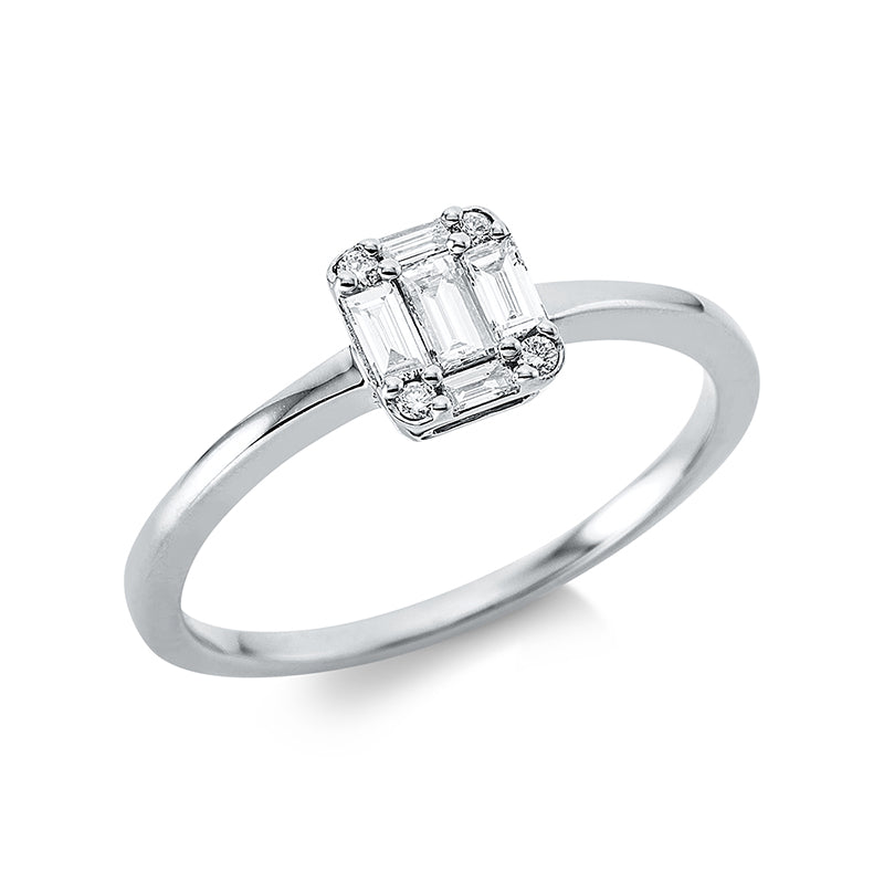 Baguette Illusion Ring