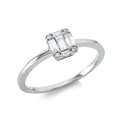 Baguette Illusion Ring