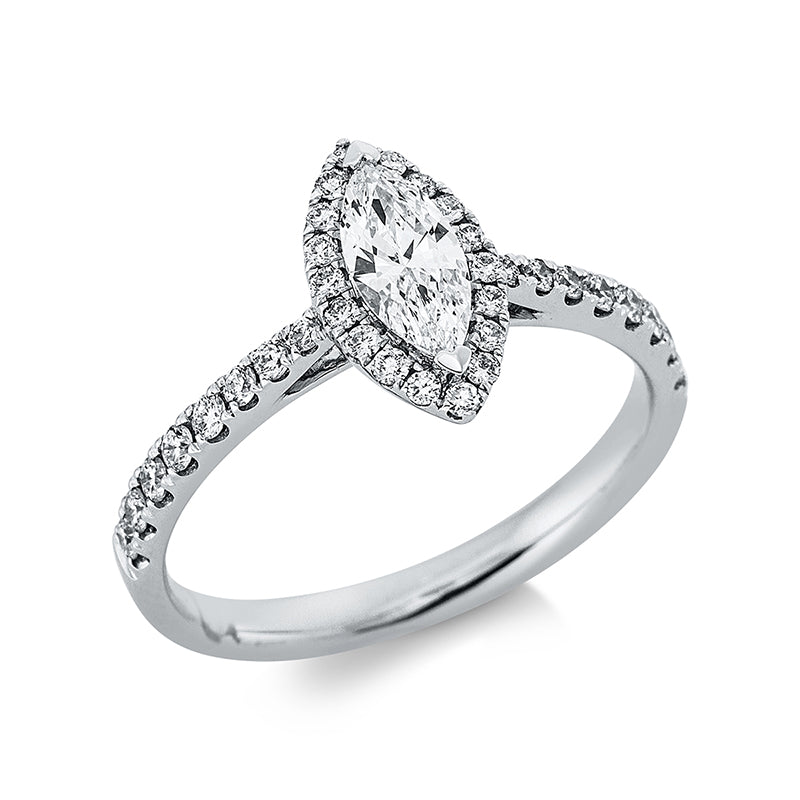 Solitaire mit Besatz Ring