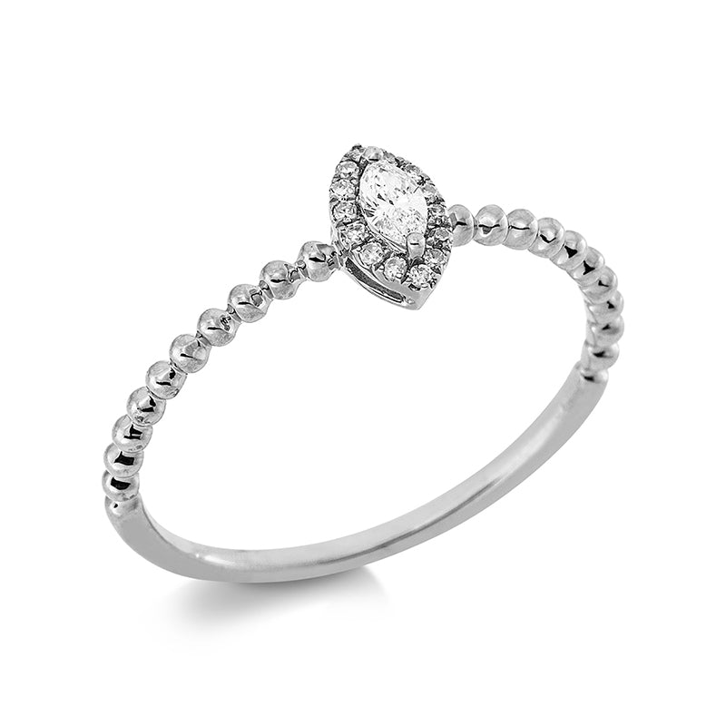 Solitaire mit Besatz Ring