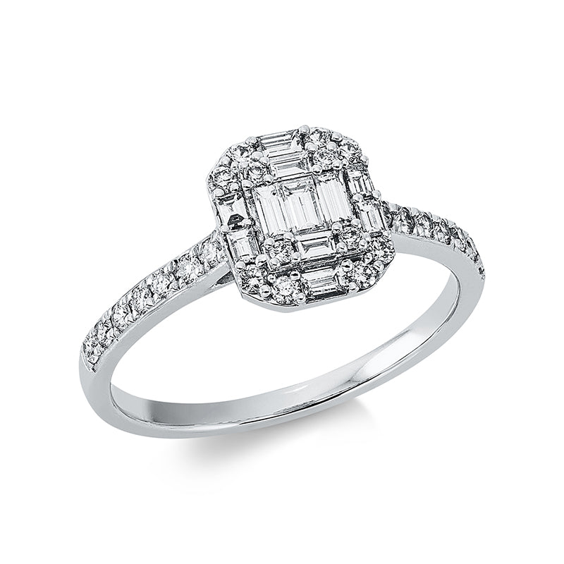 Baguette Illusion Ring