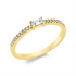Solitaire mit Besatz Ring