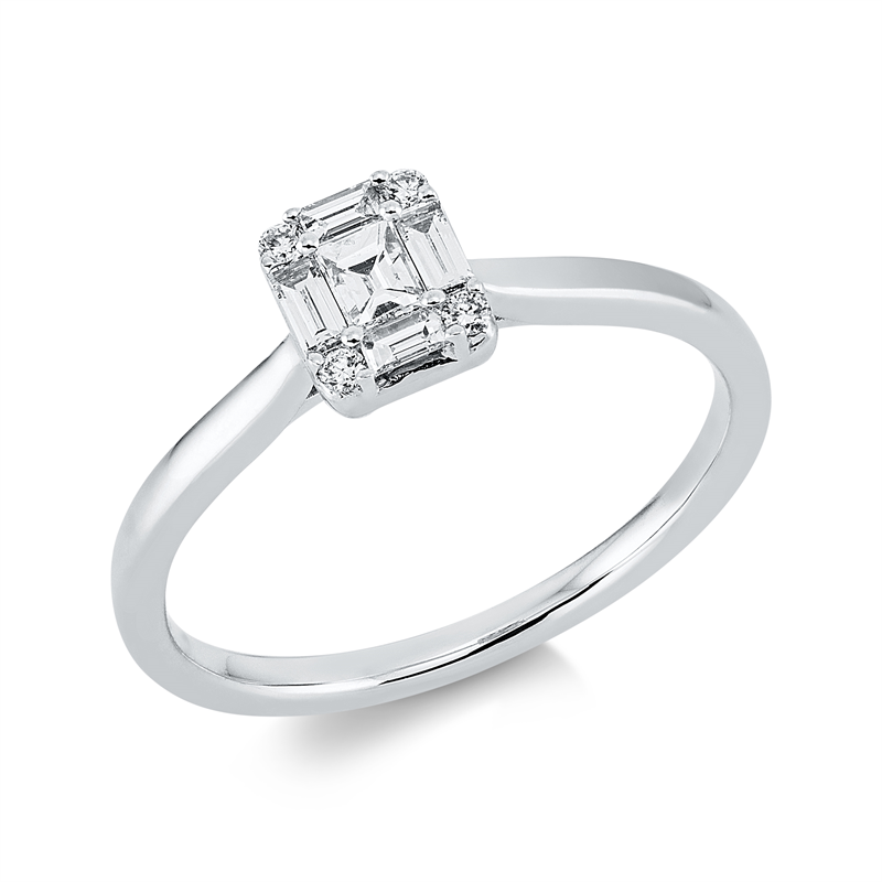 Baguette Illusion Ring