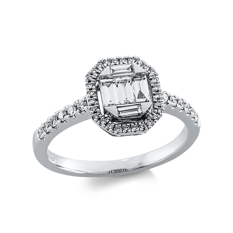 Baguette Illusion Ring