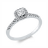 Solitaire mit Besatz Ring