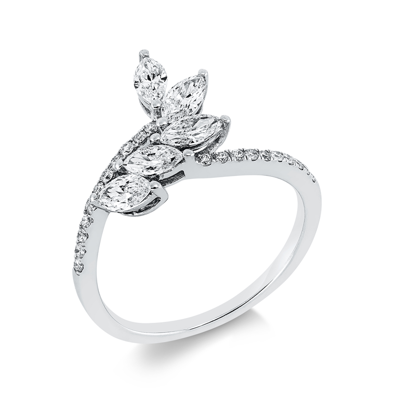 Mehrfachsteinbesatz Ring