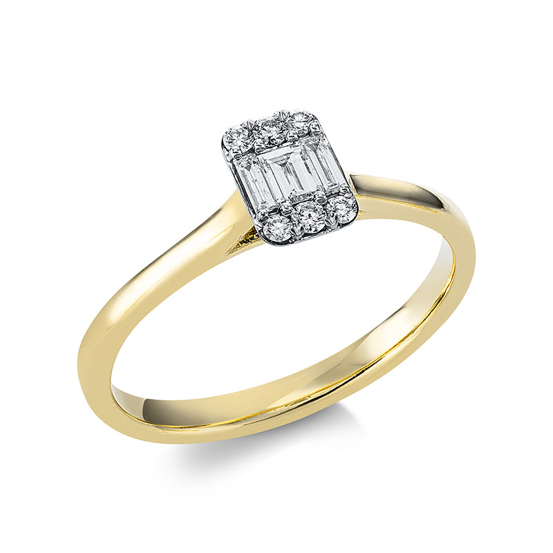 Baguette Illusion Ring