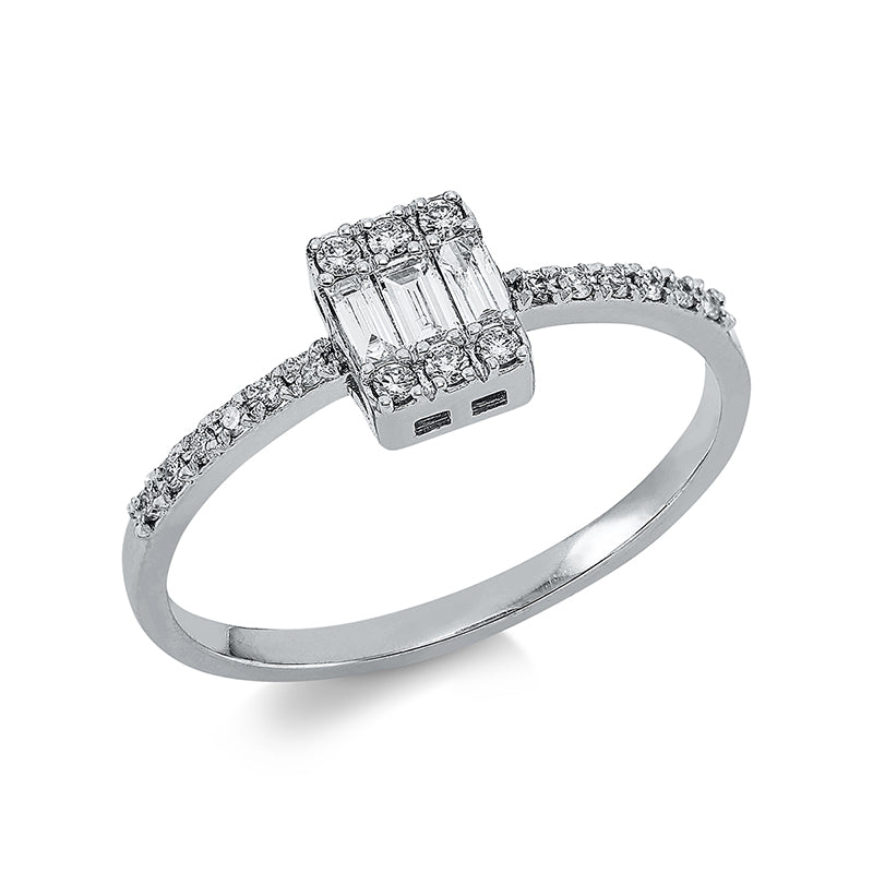 Baguette Illusion Ring