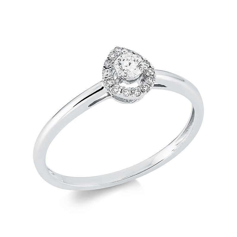 Solitaire mit Besatz Ring