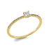 Solitaire mit Besatz Ring