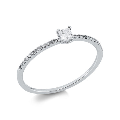 Solitaire mit Besatz Ring