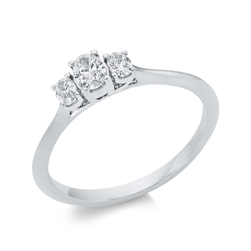 Solitaire mit Besatz Ring