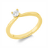 Solitaire mit Besatz Ring