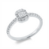 Solitaire mit Besatz Ring