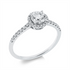 Solitaire mit Besatz Ring