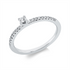 Solitaire mit Besatz Ring