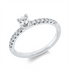 Solitaire mit Besatz Ring
